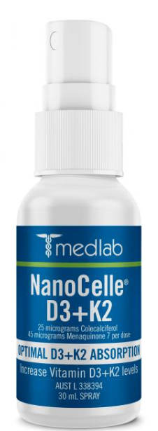 Medlab Nanocelle D3 + K2 Spray 30ml 